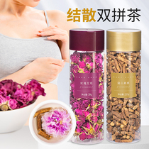 Jing San Shuangzhan Tea Rose Tea Rose Corolla with Changbai Mountain Dandelion Root Female Flower Tea Combination