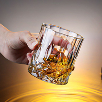 Whisky glass household European-style crystal glass western wine glass creative ins wind creative beer glass bar set