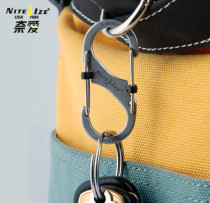 USA NITEIZE Nai Ai carabiner with lock stainless steel fast hanging 8 word buckle multi-function outdoor keychain hook