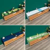 Nordic TV cabinet cover cloth waterproof and dustproof rectangular tablecloth dining table table flag shoe cabinet cover cloth tablecloth cotton linen cloth art