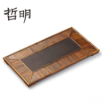 Zhe Ming old Phoenix eye tea tray tea tray bamboo storage plate Bamboo collection plate Fengjiu noodles literati plate dry tea set paint