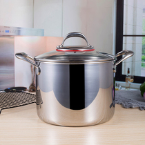 Super beautiful 18 10 mirror spot welding high depth soup pot Three-layer steel one-piece Chockmen high depth large stew pot 24cm