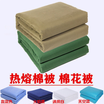 Light green quilted cotton quilted by hot melt cotton by olive green sea blue Dormitory School Single Unit Housekeeping