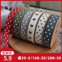 Ribbon gift box gift wrap ribbon polka dot ribbon cake baking strap diy material ribbon