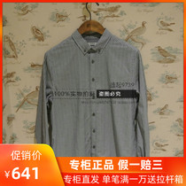 20 Spring Summer France AIGLE AIGLE PANAIS ST mens striped casual long sleeve shirt J4974 J4975