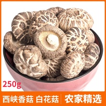 Farmhouse new white flower mushroom dry goods 250g hand selection goods Henan export specialty large meat thick shear angle