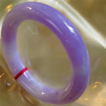 Natural Burmese jade bracelet ice species violet jade bracelet jade bracelet transparent fluorescent jade bracelet female
