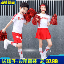 61 childrens cheerleading costumes Gymnastics aerobics performance costumes Primary school sports games Football baby La la exercise