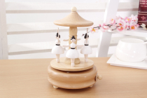 Creative Music Box Wooden Music Box Crafts Creative Birthday Gift Christmas Ballet Doll