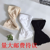 Summer anti-light women safety pants insurance pants lace three mesh breathable leggings flat shorts
