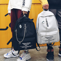 Backpack mens backpack high school junior high school students Korean schoolbag mens fashion trend youth computer travel bag