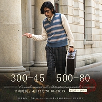 SOARIN Independent retro Inn Wind Chicken Hearts Sweater Male Streaks Casual Workout outfit Knitted Sweatshirt Kampa Shoulder