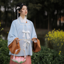 Vegetarian School (Spot) Milk Tea Series Square Collar Half Sleeve Original Daily Teenage Girls Clothing Non-Ancient Clothing