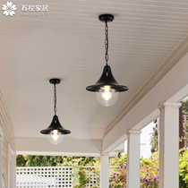 Outdoor Chandelia Garden Villa Gate Balcony Pavilions Waterproof Hallway Aisle Cool Pavilions Balcony courtyard lamp Four-in-house
