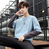 2021 Spring and Autumn new sweater youth Korean autumn long sleeve T-shirt trend thin clothes without hat men