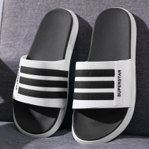 Large size slippers men summer couples indoor and outdoor wear one-word slippers men thick-soled non-slip Sports beach slippers tide