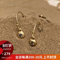 HeyJewel Langmu Sahara Story series Classic large round shape 925 silver earrings spot