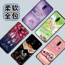 OPPOR17 mobile phone shell poopr17 soft rubber r17Pro cartoon opopr girl PBET00 shell opoor soft silicone 0p0p rl7 text