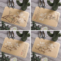 Chinese style Magnolia map new Chinese entrance mat into the household rub Earth door mat mat home door outside the door mat silk ring