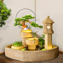 Courtyard Villa fish pond balcony rockery landscape turtle ornament fish tank running water living room office aquarium