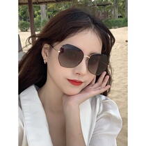 Sunglasses women's net red round face big face slim ins2020 new Korean version of tide polarized UV protection sunglasses