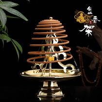 Incense holder 12 24-hour sandalwood rack Incense tray Incense tower Incense shelf Household for Buddha retractable incense tray