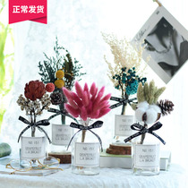 Dry Flower Bouquet Evergreen Flowers Home Furnishings Full Of Stars With Vases Vases Livingroom Flower Arrangement Ins Small Frescoed Nordic Decorations