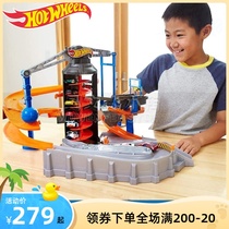 Wind Fire Wheels Electric Metropolitan Adventure Scenarios Track Car Square Building Track DPD88 Childrens Toys