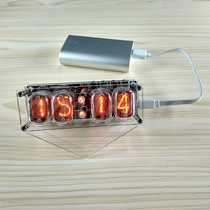 Soviet Union proposed glow tube electronic clock kit diy super-cool IN-12 digital glow lamp analog finished product colorful color