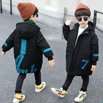 Childrens clothing Boys cotton clothes thickened mid-Chinese-large childrens down jacket padded jacket for winter clothing 2021 new ocean gas tide