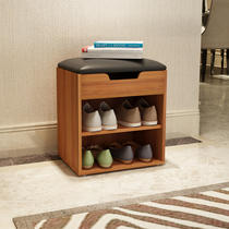 Shoe changing stool Shoe rack stool one-piece shoe wearing door can sit on the shoe cabinet stool can be multi-function bench-style shoe boarding