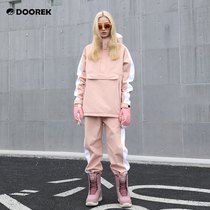 Mushroom head DOOREK veneer double board ski suit womens suit warm waterproof wear-resistant Korean fashion brand equipment pants