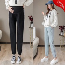 Pregnant Woman Pants Spring Fall Outside Wearing Fashion Pregnant Woman Sports Pants Spring Tide Moms Beating Underpants Sports Pants Long Pants Spring Dress