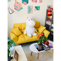 Rental room bedroom room double sofa small apartment living room simple folding disassembly dormitory lazy sofa bed