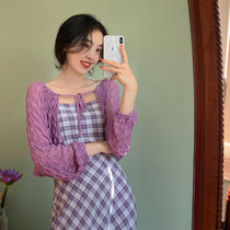 SYT Zixia Fairy Summer Sunscreen Cardigan Breathable Thin Coat Female 2021 New Vintage Short Top