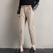 Womens spring and autumn 2021 New Korean version of thin waist loose casual versatile small feet straight radish pants