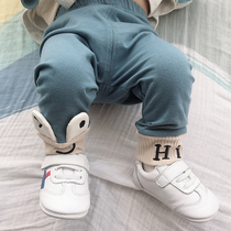 Newborn baby boy pants first raw pure cotton thin spring and autumn outside wearing 0-3-month female baby Harun pants large pp pants