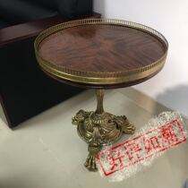 Alexander simple living room sofa bronze casting round table leisure small round coffee table balcony factory direct sale