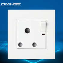 15A Inform socket with light switch 86 Type PC Panel English gauge Large South Non-Label Three-hole power wall socket