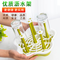 Creative household water cup cup holder Drain rack for glass teacups with tray Living room upside-down cup rack