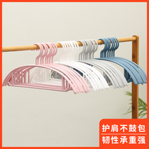 Hangers household clothes plastic wide shoulders unmarked clothes anti-shoulder corners wardrobe special coat