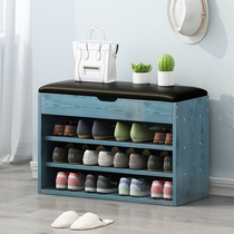 Shoe change stool Household door small shoe stool shoe cabinet can sit multi-function economical fitting room sofa stool storage stool