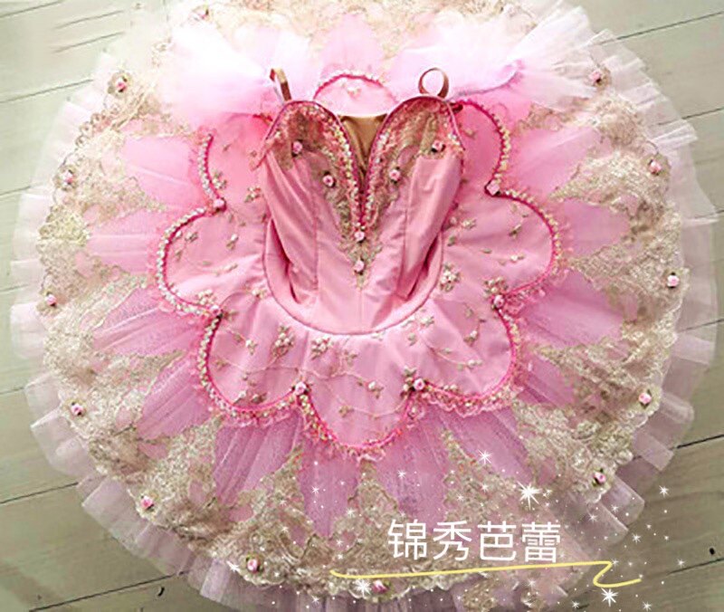 Children's professional ballet dresses Sleeping Beauty to perform the Swan Lake TUTU yarn puffy skirt Baleeva Performance suit