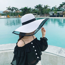 Beach straw hats children summer seaside big brim sunscreen sunshade travel holiday Joker summer