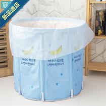 Disposable plastic film bath bag for men and womens bath oversized thickened bath bucket bag round basin bath female s sex bath