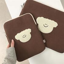 Korean cute macbook pro laptop bag furry 13 3 inch 15 liner bag 14 female