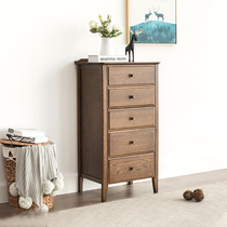 Umwood furniture full solid wood high cabinet oak locker bedroom solid wood storage cabinet American bedroom furniture
