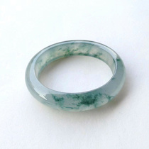 Natural Burmese Laokeng A goods positive ring jade bracelet Qingshui ice seed floating flower jade bracelet jade bracelet female model with certificate