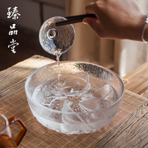 Day Style Handmade Lotus Glass Tea Wash Cup Pen Water Washed Fruit Pan Salad Bowl Water Gittoon Great Kung Fu Tea Accessories