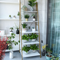 Nordic Light Extravagant Multilayer Balcony Shelving Shelf Flowers Shelf Floor Living Room Storage Racks Indoor Flower Pots Shelf